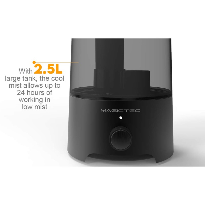 Cool Mist Humidifier, Magictec 2.5L Bedroom Essential Humidifier Diffuser, Baby
