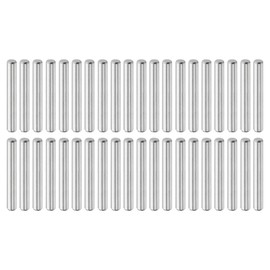 sourcing map 40 Pcs 3 mm x 22 mm Dowel Pins, 316L Stainless Steel Cylindrical Dowel Pins Shelf Support Peg Pin Rod Fasten Elements Metal Shelf Pegs Silver Tone