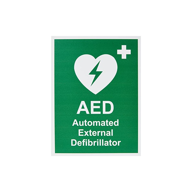 Seco AED Sign, Automated External Defibrillator 150 x 200 mm,
