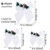 Allgala Christmas Decorative Velvet Bows for Wreath Garland Christmas Tree-2