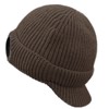 Clakllie Knitted Hat with Visor for Men Women Thermal Skull