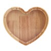 Heart Shaped Storage Box Transparent Acrylic Panel Wooden Display Case