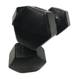 Ivanko Rubber Dumbbells, 15 lbs (Pair)