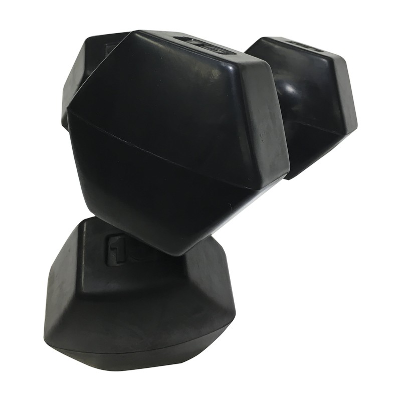 Ivanko Rubber Dumbbells, 15 lbs (Pair)