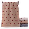 Face Towels, Colorful Polka Dots, Set of 4, 100% Cotton,