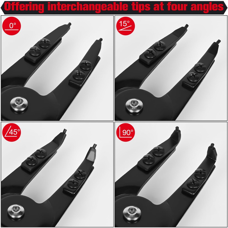 Inchoco Snap Ring Pliers Set Heavy Duty - 2 PCS