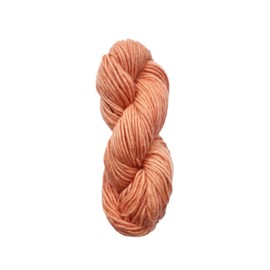 Maker's Craft Single Ply Merino Bulky Wool Yarn 100 Grams 25 Yards, Very Luxurious and Soft Yarn for Knitting, Crocheting, Weaving and Weaving DIY with Vintage Colors (Dark Peach)