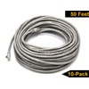 iMBAPrice 1' Cat5e Network Ethernet Patch Cable, 10 Pack, Gray