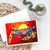 Caroline's Treasures Bring it on Crab in Red Greeting Cards