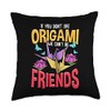 Funny Origami Cranes Throw Pillow