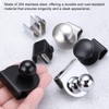 uxcell 2pcs Glass Door Pull Handles, Iron Door Clips Pull