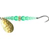 Mack's Lure 09121 Wedding Ring, Hammered Brass Chartreuse