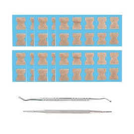 TSLRSA Ingrown Toenails - 100 Pieces Tool Set with 2 Corner Lifters, Foot Care, Toenail Correction, Correction Plasters for Nail Care, Toenail Patch for Men and Women, Foot Care