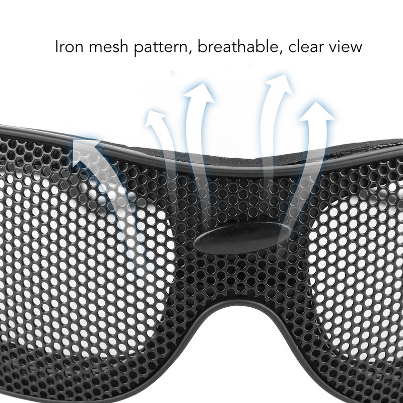 Windproof Goggles Breathable Impact Resistance Iron Mesh Pattern Protective Glasses