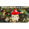 Unbranded Mushroom Christmas Ornament 3D Printed