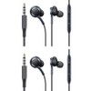 earpanda Wired Earbuds 2-Pack with Microphone | Tangle-Free Comfort Fit