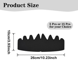 Baseball Caps Inserts Flexible Washable Reusable Hat Felt Shapers Hat Sweat Liner Hat Support Brim for Fitted Ball Sports Cap Insert, Black, One Size