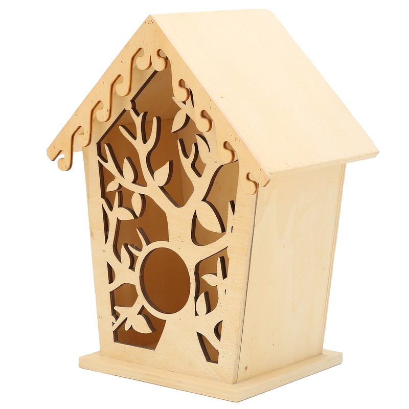 Bird Nests Hollow Tree Leaves Patterns Bird House Bird Cage