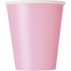 Lovely Pink Solid Paper Cups - 9 oz (Pack of