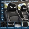 Funny Cartoon Car Headrest Covers 2PCS for Auto Interior Decoration