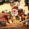 Luminous Christmas Ornament LED Light Emitting Wooden Christmas Decorations Ornaments