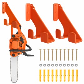Chainsaw Hanger,2pcs Ideal for Adult Garage Tool Organizer. This Heavy Duty Chainsaw Accessory Rust-Proof Alloy Steel Construction with Powder Coating, Perfect Wall Mount Solution for Your Chainsaw.