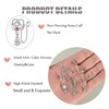 PLOMFOV 12Pcs African Fake Nose Ring for Women Dangling Nose