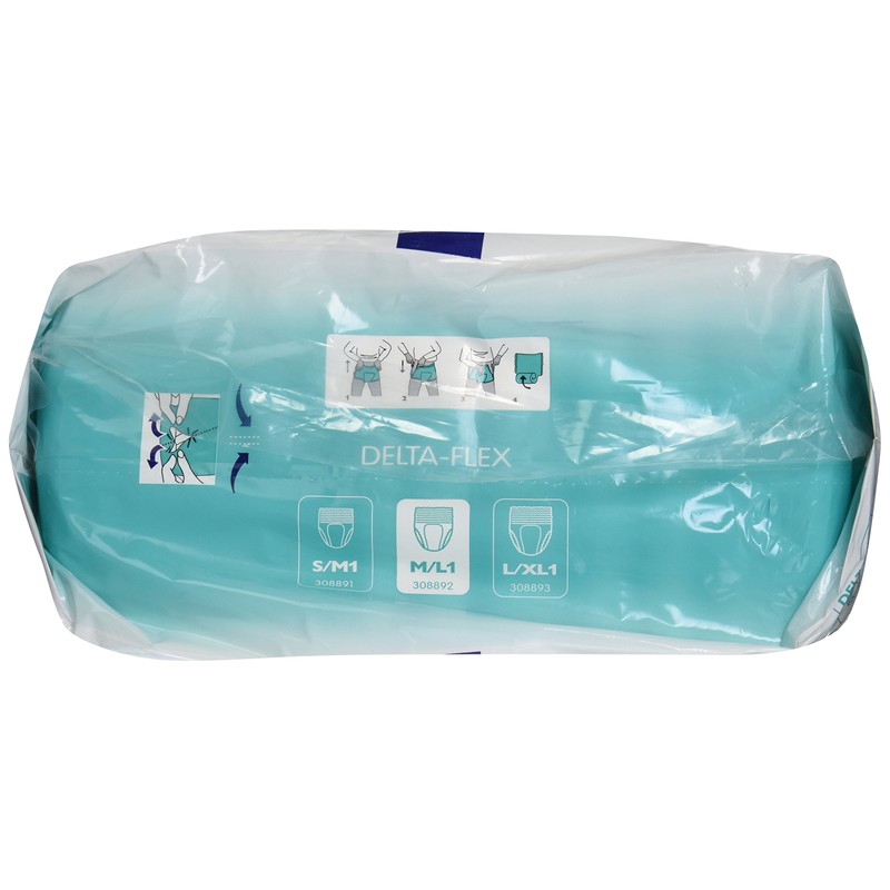 Abena Delta-Flex Protective Underwear, Level 1, (Small To Extra Large