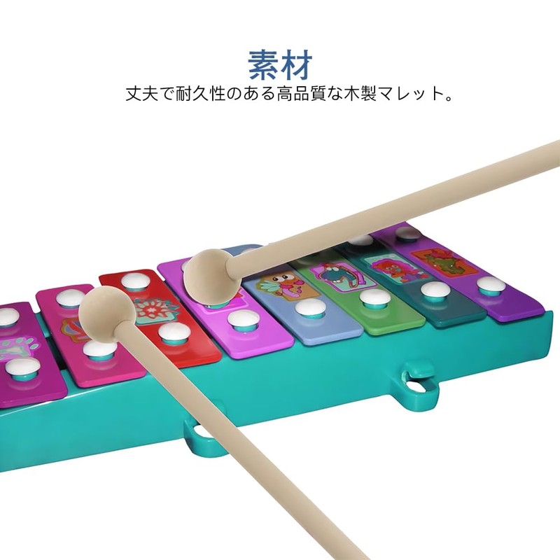 KDSSYFT Xylophone Bee 1 Pair Wooden Stick Xylophone Musical Instrument