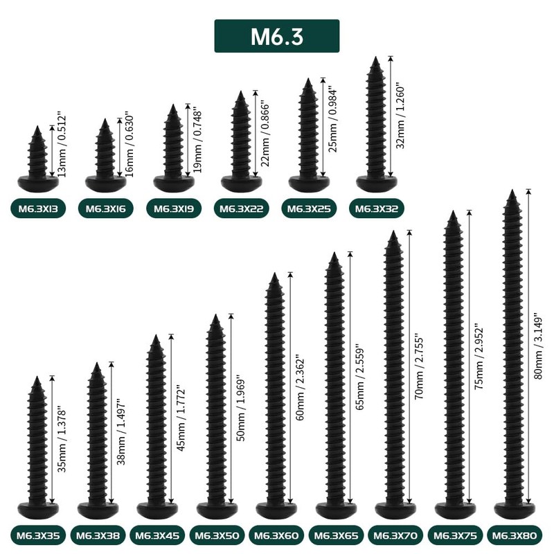 #14 x 3/4" Pan Head Wood Screws (25 pcs), 18-8