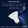 LUXRITE GU10 LED Bulbs Dimmable, 50W Halogen Equivalent, 5 Color