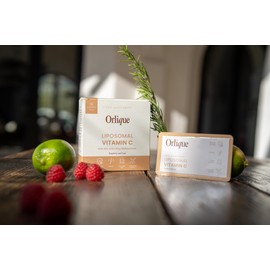 Orlique Liposomales Vitamin C 1000mg - Hochdosiert Flüssig mit Zink & Bioflavonoiden - Vegan & Keto-freundlich - Hohe Bioverfügbarkeit - 30 Sachets - Ohne Soja/Gluten, Natürliche Konservierung
