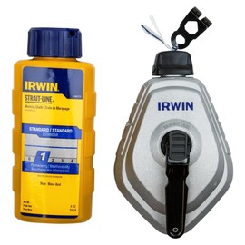 Irwin Tools Strait-Line 1932889 IRWIN Mach6 Chalk Reel, Blue
