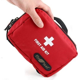 救急バッグ ファーストエイドバッグ 外傷用救急箱 医療ポーチ 大容量 防水 ナイロン メディカルポーチ メッシュ 緊急 旅行 出張 登山防災 家庭/学校/アウトドア 救急用オフ携帯 収納便利 携帯用 ミニ救急バッグ 軽量 レッド