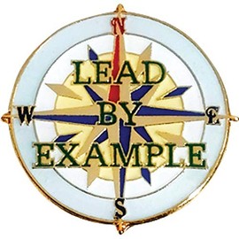 TCDesignerProducts Lead by Example Leadership Compass Award Pin