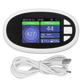 Air Quality Monitor WiFi Indoor CO2 Carbon Dioxide PM2.5 Detector Temperature Humidity Meter for Bedroom