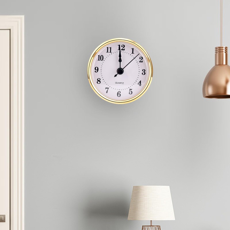 BTFO 3-1/8 Inch Round Clock Insert, Mini Quartz Movement Clock