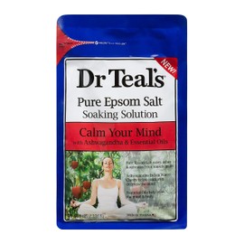 Teal's Pure Epsom Salt Soak, Calm Your Mind Ashwagandha, 3 Lbs (Pack of 2) Product package may vary