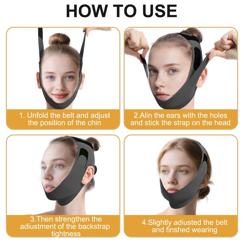 Adjustable Chin Strap for Sleeping Jawline Shaper V Line Lifting