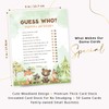 50 Guess Who Mommy or Daddy Baby Shower Game Cards,