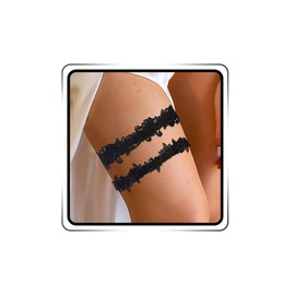 EVAZEN Bride Wedding Garter Lace Floral Garters Stretch Leg Garter Set Bridal Accessories for Women