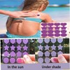 Xiaozuoyue 6-Pack UV Detection Stickers, Waterproof Sunburn Prevention Patches with