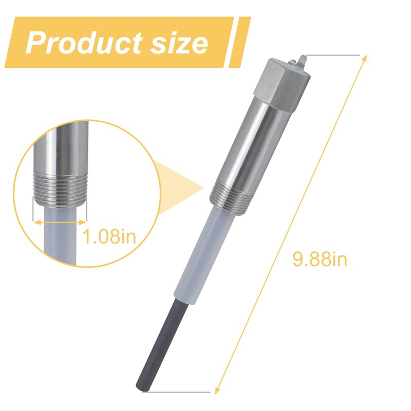 Powered Anode Rod,Water Heater Anode Rod Made of Titanium (10-39