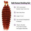 Deep Wave Bulk Human Hair for Braiding Deep Wave Human