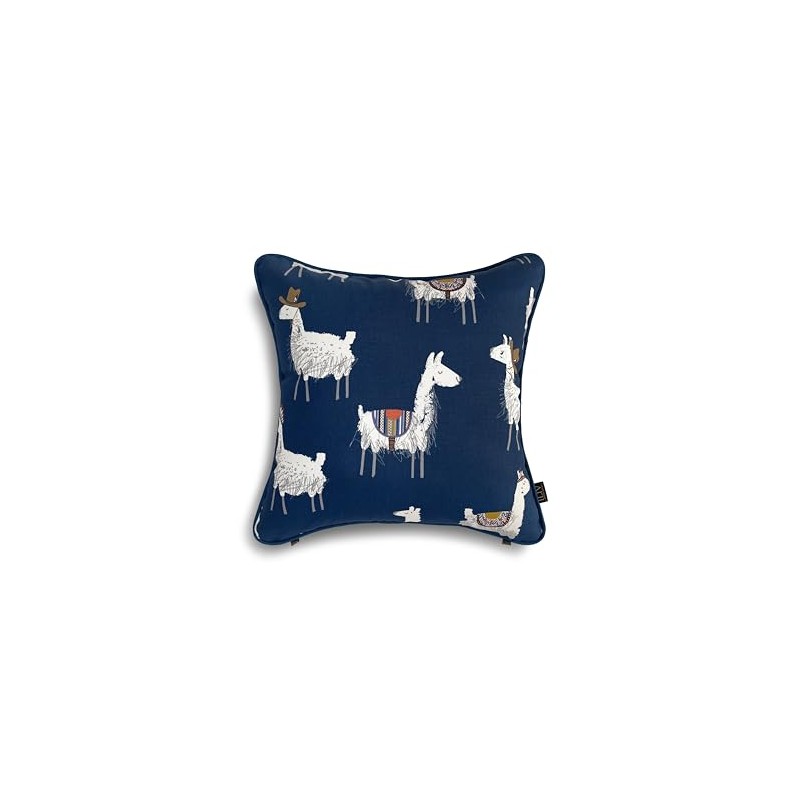 Out Style Cushion Cover 45x45 Nordic Imported Fabric (Alpaca Indigo)