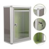 Mailbox with Lock Suggestion Box Aluminium Alloy Blank Donation Box,