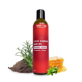Uhuru Naturals Original Chebe Oil with Karkar Hair Growth (8 oz) - Ancient Sudan & Chad Remedy All Hair Types. Sesame Oil, Chebe & Rosemary | Nourish, Strengthen & Lock in Moisture ChebeUSA