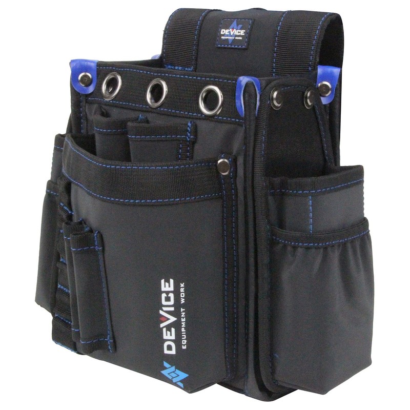SK11 DEVICE DVC-KZ14 Waist Bag, 2 Tiers, Side Pockets