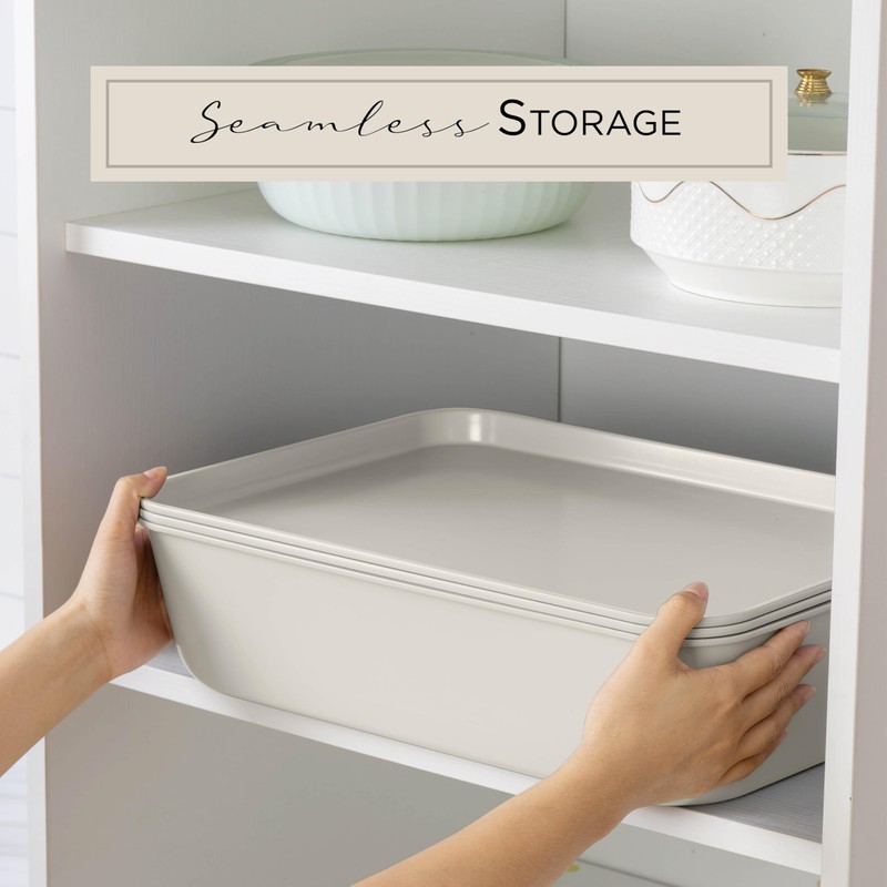 Country Kitchen Nonstick Stackable Bakeware Set - Durable, Easy Release