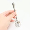 yueton 4PCS Stainless Steel Shell Shaped Spoon Creative Shell Sugar